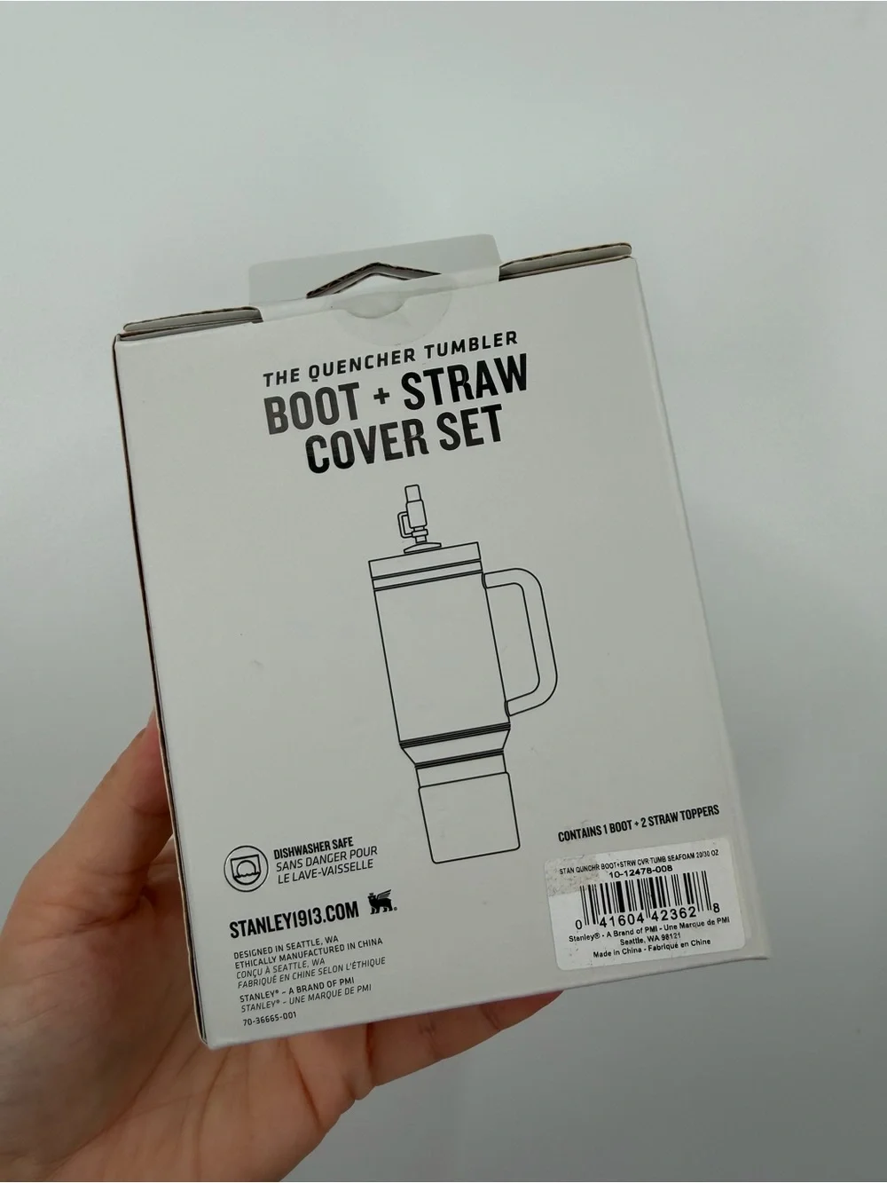 Stanley Quencher Teal Seafoam Boot and Straw Cover Set
